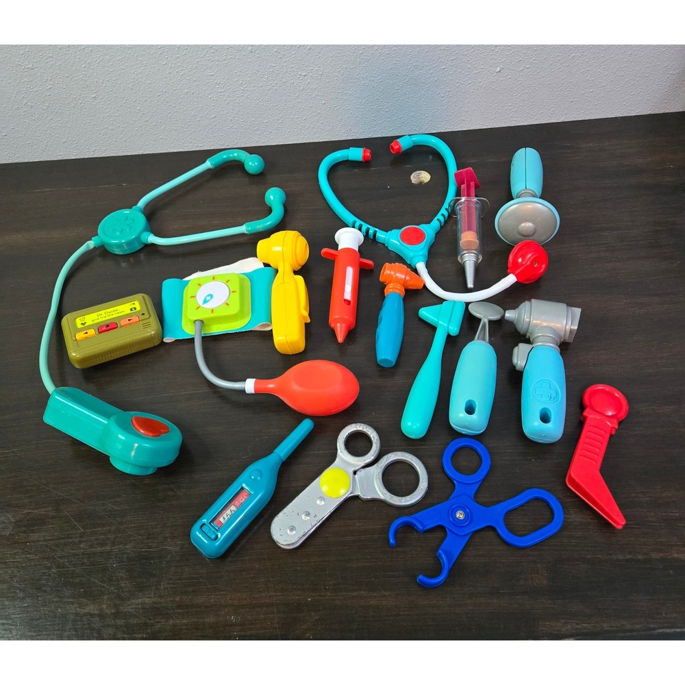 Kids Doctor Medical Kit Pretend Play Set Stethoscope Syringe Tools Toy Lot